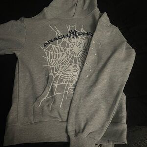 Small sp5der Arach NY phobia hoodie.